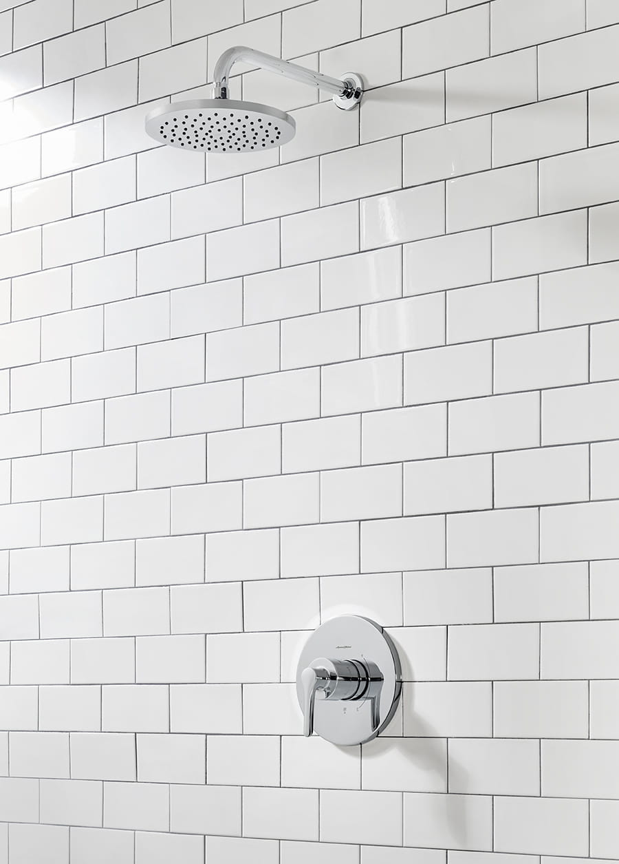 Studio® S 2.5 gpm/ 6.8 L/min  Shower Only Trim With Rain Showerhead With Double Ceramic Balance Cartridge With Lever Handle